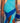 One Shoulder Asymmetrical Ruffle Bodycon Dress Sky Blue & Royal Blue Casual Women's Wear