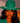 Emerald Glam Pearl Fedora
