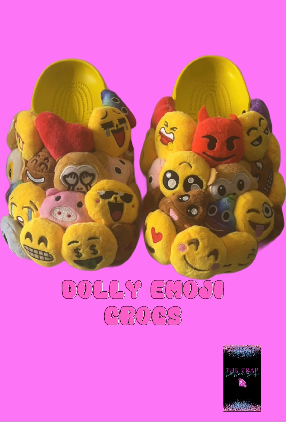 "Dolly Emoji"Crocs - The Trap Doll Hou$e Boutique"Dolly Emoji"Crocs